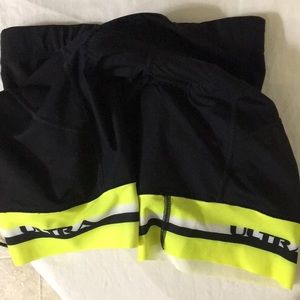 Men’s ULTRA Biking Shorts 🩳 Sz M Black/Lime